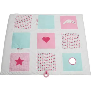 Little Dutch Krabbeldecke Spieldecke Activity Matte Baby (85x100 cm) rosa türkis