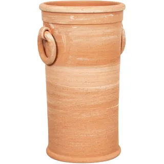 Biscottini - Regenschirm Vase In Galestro Terracotta 100% Made In Italy Vollständig Handgefertigt