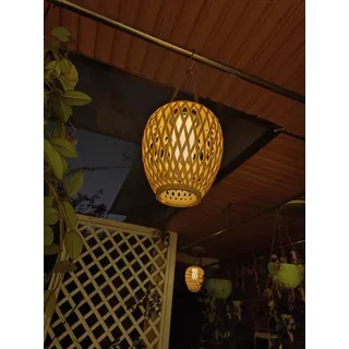 EcoGehen Rattan Solarlampen für Außen Hängend Boho Balkon Deko Beleuchtung Solar Lampions Wetterfest Solarleuchten Garten, Solarleuchten Hängend Außenlaternen Solar Hängeleuchte Standleuchte Deko