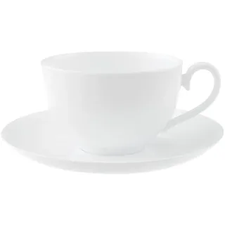 Villeroy & Boch Café au Lait Tasse mit Untertasse 0,4 l Weiß 2 St.