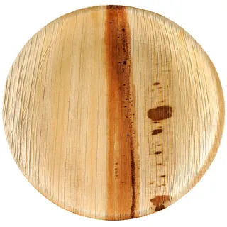 Wisefood Palmblatt Teller rund Ø 23 cm 25 St. Beige