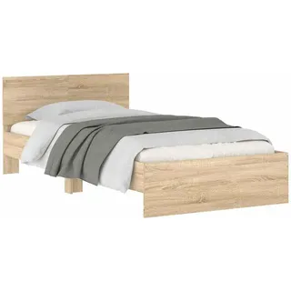 furnicato Bettgestell 100 x 200 cm Braun