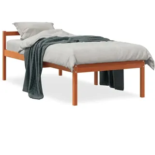 vidaXL Seniorenbett 90 x 200 cm Wachsbraun