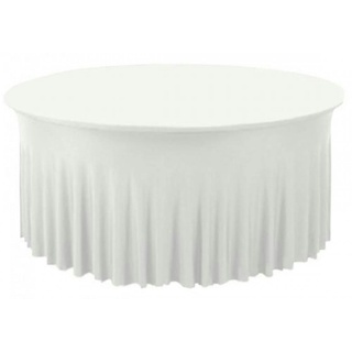 Gastro Uzal runde Tischhusse Deluxe Umfang: 150 cm Weiß