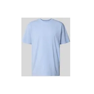 Relaxed Fit T-Shirt aus reiner Bio-Baumwolle Modell 'ICONIC Å MAARKOS', Hellblau, S