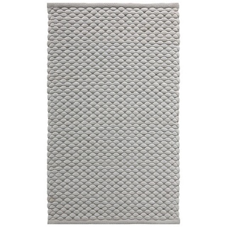 Aquanova Badteppich Maks, Hellgrau, Textil, 70 cm, für Fußbodenheizung geeignet, Badtextilien, Badematten