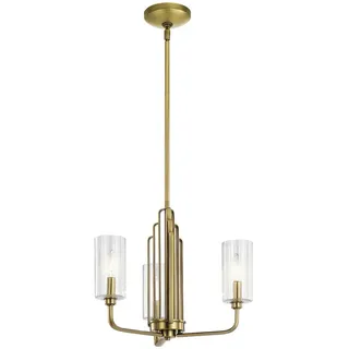 Elstead Lighting Kronleuchter Kimrose, Messing, Metall, Glas, 47.9 cm, RoHS, höhenverstellbar, Lampen & Leuchten, Innenbeleuchtung, Hängelampen, Kronleuchter