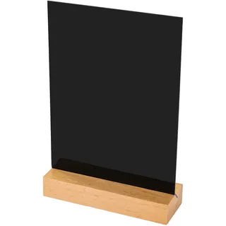 HMF Acryl Tischaufsteller DIN A5 15 cm x 22,5 cm x 5 cm 1 St. Schwarz