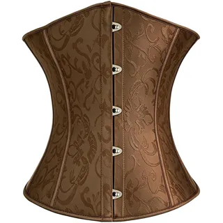 Aomig Damen Vollbrust Corsage Vintage Bustier Schnürbrust Korsett