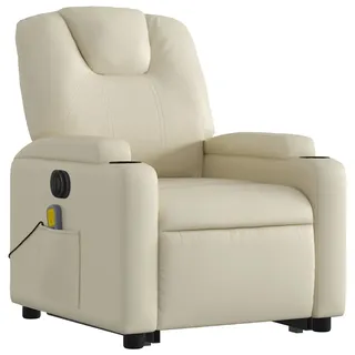 vidaXL Massagesessel Modell 6 Kunstleder 0 x 0 x 0 cm Creme elektrisch