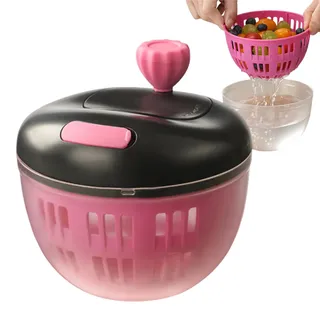 Gemüseschleuder, Mini Salatschleuder Mit Entwässerungslöchern, Mini Salatspinner -siebe & Spitzsiebe, 800ml Sieb Spülschale Schredder Robustes Küchenvorbereitung Werkzeug Für Haushalt Picknick Reise