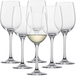 SCHOTT ZWIESEL Weißweinglas Classico (6er-Set), klassische Weingläser für Weißwein, spülmaschinenfeste Tritan-Kristallgläser, Made in Germany (Art.-Nr. 106221)