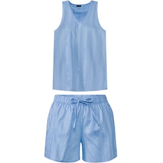 esmara® Damen Shorty Pyjama (S(36/38), blau)