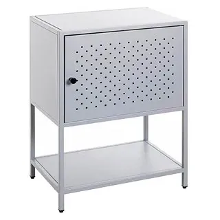 HAKU Möbel Konsole Nachttisch Metall grau 45,0 x 30,0 x 60,0 cm