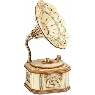 ROBOTIME Grammophon 122 Teile 3D