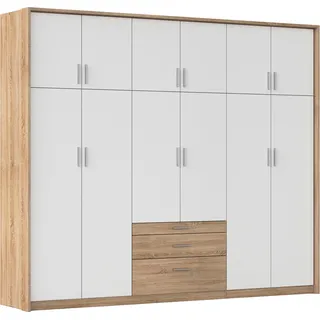 Rauch Drehtürenschrank HILDESHEIM 275 x 231 x 58 cm Beige/Weiß
