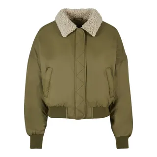 URBAN CLASSICS Pilot Bomberjacke Tini Olive / Sand S