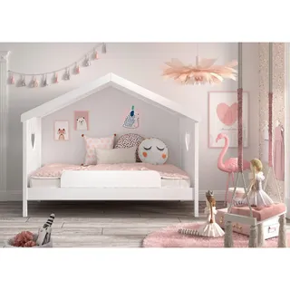 Vipack Hausbett Amori 90 x 200 cm Kiefer lackiert weiß