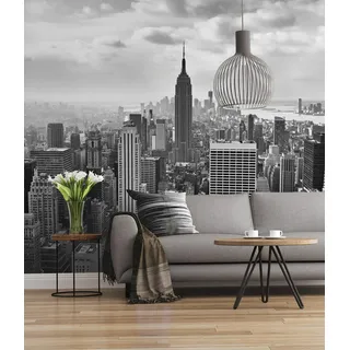 KOMAR Fototapete Vlies NYC Black and White 300 x 250 cm