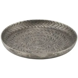 House Doctor Tablett Rattan, Ø12cm, silber