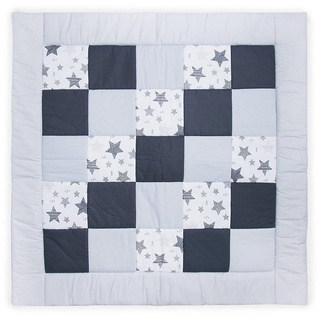 Krabbeldecke »(Made in EU) Patchworkdecke, Patchwork: Spieldecke, Laufgittereinlage, Decke, Kuscheldecke, Spielmatte, Matte, Krabbelmatte, als Geschenk für Baby, Kinder, Erstausstattung ca. 145x145 cm«, Amilian grau