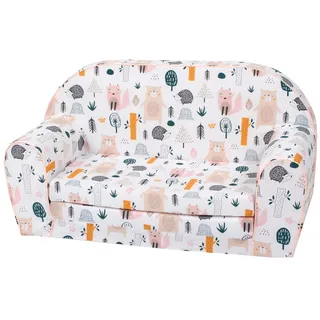 Knorrtoys Kindersessel mit weicher Schaumstofffüllung Wildlife Design 77 x 34 x 42 cm - Kinderzimmer Sessel mit Armlehnen für Kinder bis 30 kg - Leicht und stabil für Spielzimmer