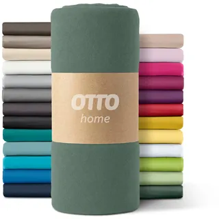 OTTO home Bettlaken Mikrofaser-Jersey 140 x 200 cm grün