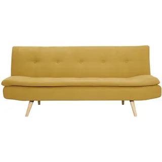 miliboo Schlafcouch Stoff 3-Sitzer Gelb