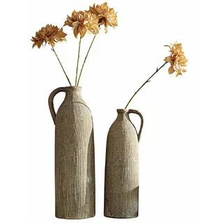 Mirabeau Tischvase Vase 2er Set Kalidaan terrakotta beige