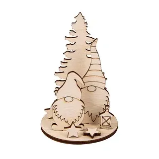 Rayher Bastelholz natur Steckteile Wichtel Ø 6,0 cm, 1 St.