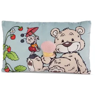 Nici Kopfkissen 49448 - Bär Bendix mit Eis, 43 x 25 cm