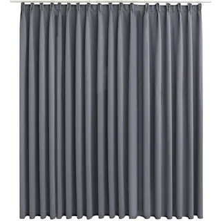 vidaXL Verdunkelungsvorhang Ösen 290 x 245 cm Grau