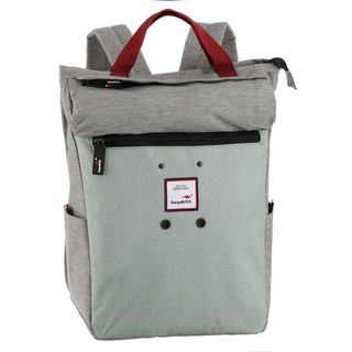 KangaROOS Cityrucksack, kann auch als Tasche getragen werden grau