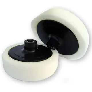 Duke-Handel Profi Polierschwamm 180 mm mit Rotationsteller Soft - Sparset 2tlg. für Poliermaschine mit Aufnahmespindel M14 für die perfekte Autopolitur