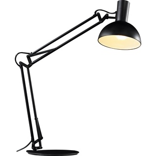 Tischleuchte DESIGN FOR THE PEOPLE "ARKI" Lampen Gr. Ø 20 cm Höhe: 52 cm, schwarz Schreibtischlampe Schreibtischlampen