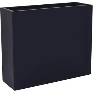 VIVANNO Pflanzkübel Raumteiler mit Rollen - Fiberglas - 88x75x30 cm | Wetterfester Blumentrog für Innen & Außen, inklusive 4 Rollen mit Feststellbremse und integriertem Zwischenboden