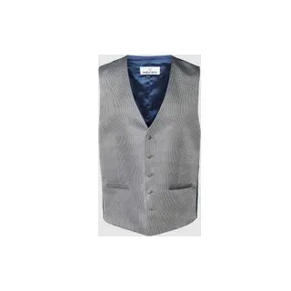 Weste mit Allover-Muster, Blau, 102
