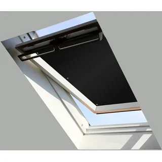 Sonnenschutz für Dachfenster | Perfekt für Velux und Roto Fenster | 100% Verdunkelung | Sonnen und UV Schutz | GGU, GPU, GHU, GTU, GXU, GGL, GPL, GHL, GTL, GXL (Schwarz, 37x37)