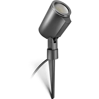 Steinel Außenstrahler Aluminium 36,9 cm inkl. Erdspieß, 512 lm, anthrazit