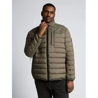 TOM TAILOR PLUS Winterjacke Jacken Plus Size - Hybrid Steppweste mit Stehkragen grün 5XL (70/72)