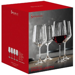 Spiegelau & Nachtmann, 4-teiliges Rotweinglas-Set, Kristallglas, 630 ml, Spiegelau LifeStyle, 4450171