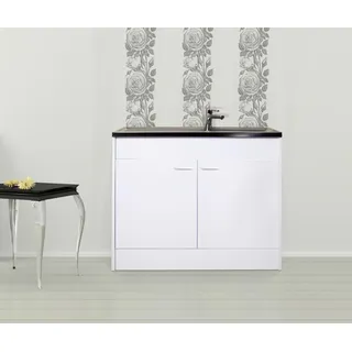 Respekta Unterschrank Komplettspüle 100 x 50 cm Weiß