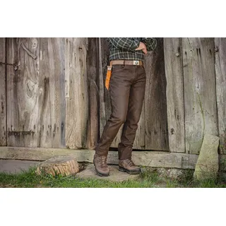 Herren-Lederjeans Buffalo, braun, 32