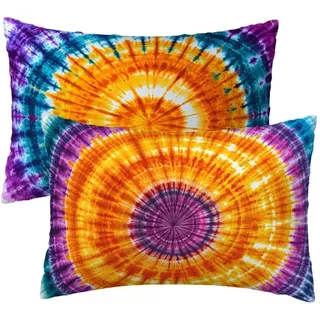 Kopfkissenbezug 40x80 cm 2er Set, Kissenbezug 80x40 cm Bunt Sofakissen Bezug, Weich Samt Dekokissen Kissenbezüge, Abstrakt Muster Zierkissen Bezüge für Deko Wohnzimmer, Geschenke für Frauen C-67