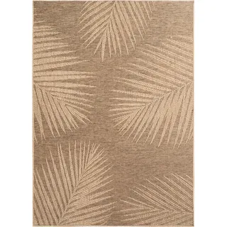 Carpetsale24 In- & Outdoor Teppich Wetterfest 280x370 cm, XXL Natürlichen Jute-Look, ideal für Wohnzimmer, Küche, Terrasse, Garten und Balkon