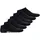 Sneakersocken Paar Schwarz 43-46