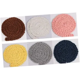 TOYZFRIENDY Handgefertigte Babydecke Dunkelblau Neugeborene Fotografie Requisiten Weiche Gestrickte Zopfkissen Babykorb Füller Komfortable Modelliermatte für Jungen und Mädchen