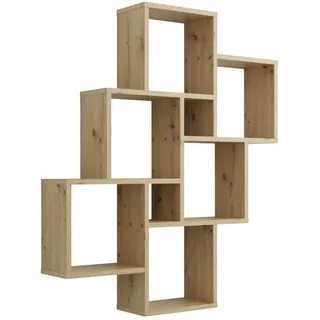 FMD Wandregal 81,2 x 94,3 x 15,7 cm Eiche