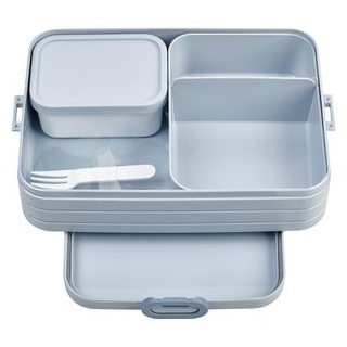 Mepal Lunchbox Bento Take a Break large Kunststoff, Brotdose mit Einsatz, Nordic blue, 1,5 l