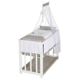 roba Stubenbett, (BxL): 76 cm x 95 cm, Holz, weiß - weiss